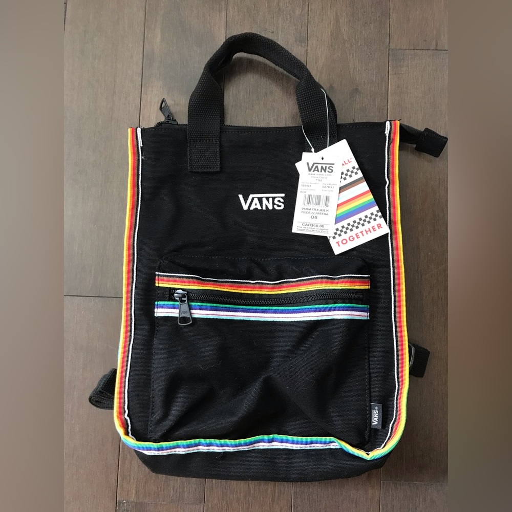 VANS PRIDE mini canvas backpack BNWT